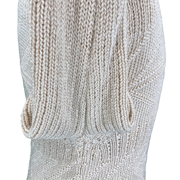 Zara Man Cream Cable Knit Sweater - Picture 6 of 16